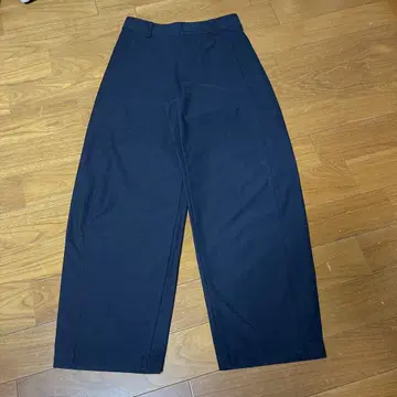 UNIQLO 저지 배럴 레그 팬츠 M 네이비