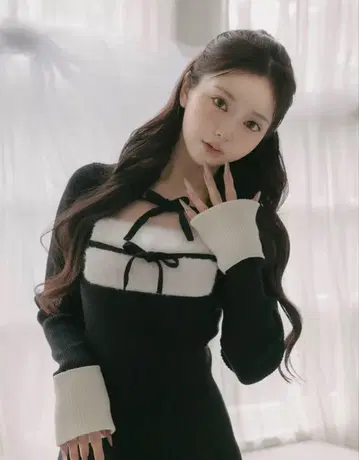 Darich 다리치 볼륨 쉬폰 미니 원피스