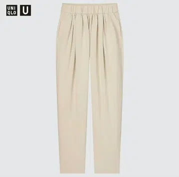 UNIQLO U 맨투맨 개더 팬츠 S 내추럴