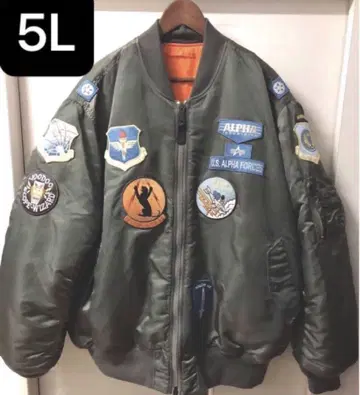 컨디션 최상 ALPHA MA-1 5L 완판템 4XL 동반자