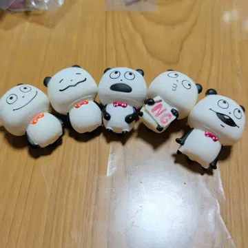 기분 좋은 팬더 소프트 비닐 컬렉션 캡슐 토이 5종 세트