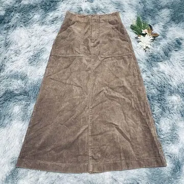 w closet 더블 클로젯 (F) 코듀로이 롱 기장 스커트