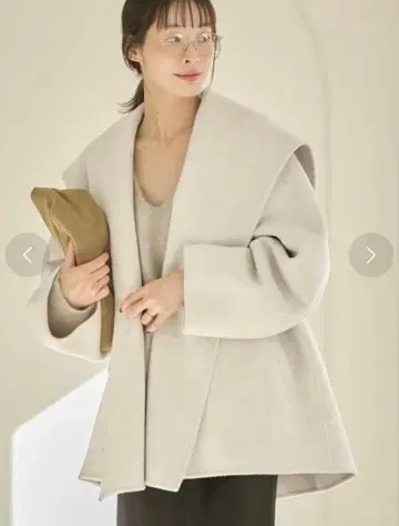 [ plage ] 해밀턴 DRAPE MIDDLE 코트 38 아이보리