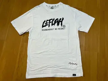 LEFLAH 로고 T셔츠 화이트 M사이즈