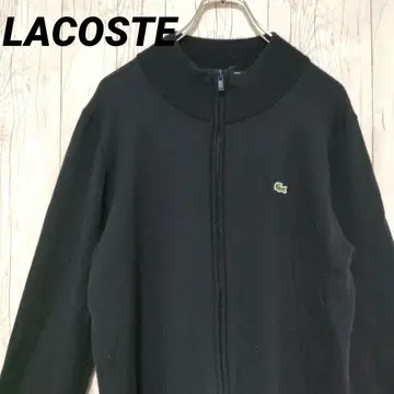LACOSTE 라코스테 니트 스웨터 풀 집업 자수 로고 울 일본제
