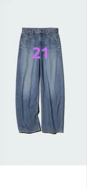 UNIQLO 배기 커브 청바지 21