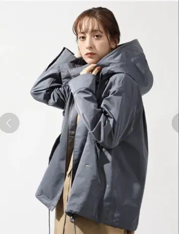 INDIVI 인디비 마운틴 파카 빅 사이즈 블루 그레이 XL