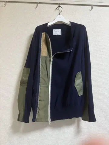 sacai 집업 아우터 네이비/올리브