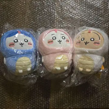 치이카와 (먼작귀) 해피백 2025 뱀띠 뱀 띠 봉제 인형 3체 세트