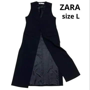 새상품급 ZARA 롱베스트 겉옷 블랙 L 사이즈