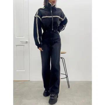 EVRIS 데님 보아 셋업