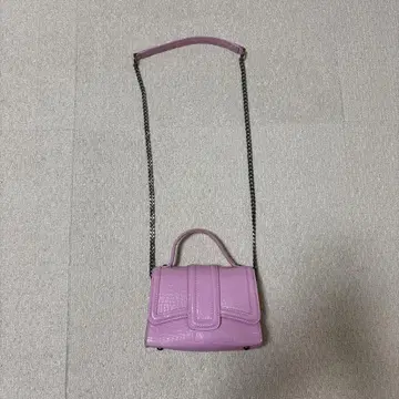 ZARA 핑크 크로커다일 숄더백