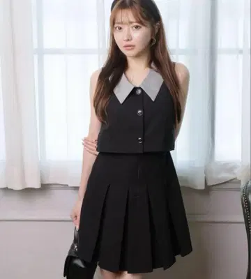 레이어드 라이크 민소매 원피스 S 사이즈
