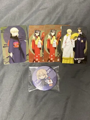 Fate staynight 세이버 알타 캔뱃지 로손 스키야 카드