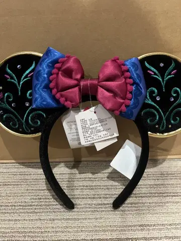 새상품 겨울왕국 안나 머리띠 홍콩 디즈니