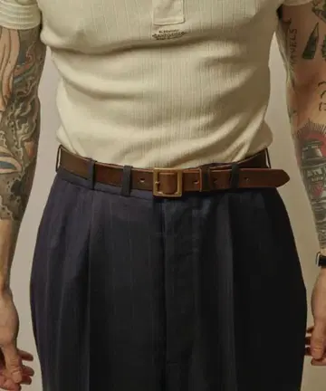 RAGTIME LEATHER GARRISON BELT 25mm