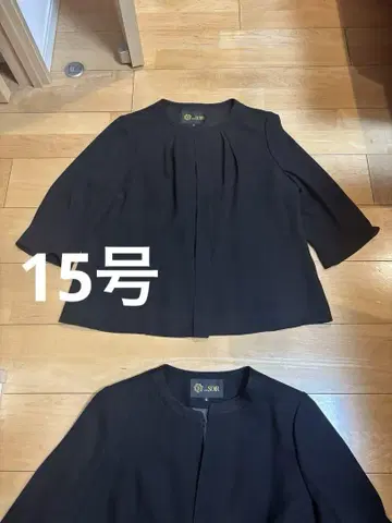 도쿄 소와르 상복 블랙 롱 자켓 블라우스 세트