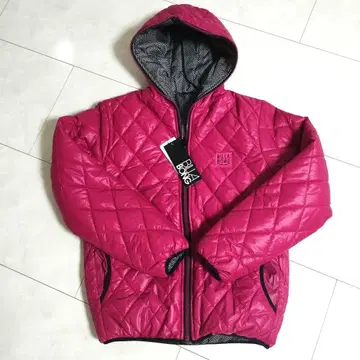 택 포함 새상품 BILLABONG 리버서블 퀼팅 다운 자켓