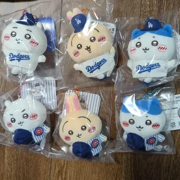 치이카와 MLB 다저스 컵스 마스코트 전 6종 세트 컴플리트