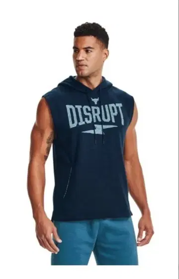 언더아머 ProjectRock 슬리브리스 후드티