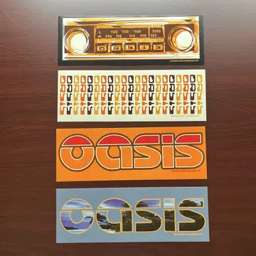 oasis 스티커 4장 세트