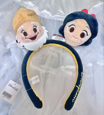 백설공주 해피 홍콩 디즈니 커스텀 머리띠 디즈니랜드