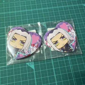 아바키오 하트형 캔뱃지 2개 세트