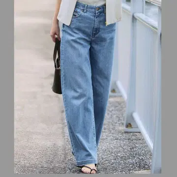 [접촉 냉감] 23구 DENIM 썸머 스트레이트 와이드 팬츠