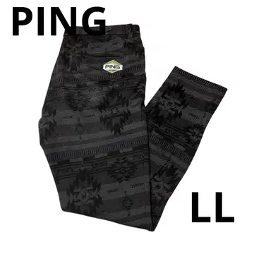 [ 새상품급 ] PING 핑 남성 의류 골프 팬츠 올 패턴 블랙 LL