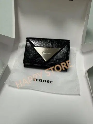 fennec 블랙 3단 폴더형 지갑