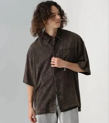 HARE 트로미 페이드 셔츠 브라운 25SS