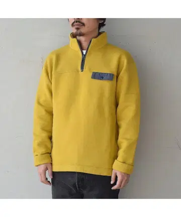BARNS 하프 ZIP Cozun Pullover 레트로 BR-7700