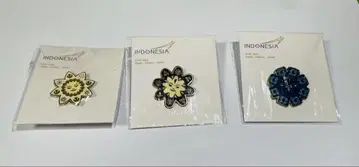[미개봉 새상품] 완판템 오사카 만박 인도네시아 핀 배지 3종 세트