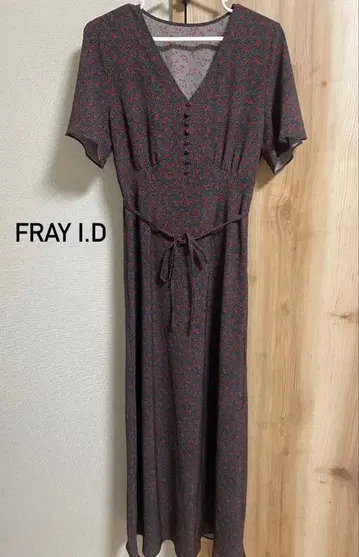 [ 새상품급 ] FRAY I.D 반팔 롱 원피스 ( 이너 포함 )