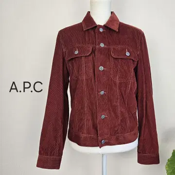 A.P.C 코듀로이 자켓 블루종 셔츠 S 아우터 셔츠