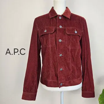 A.P.C 코듀로이 자켓 블루종 셔츠 S 아우터 셔츠