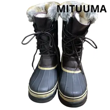 미츠우마 mituuma 브라운/블랙 스노우 부츠 퍼 포함