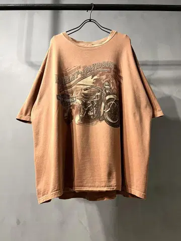 Harley-Davidson 할리 T셔츠 오렌지 00s
