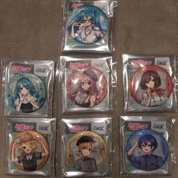 하츠네 미쿠 레트로 고베 2025 글리터 캔뱃지 전 7종 풀 컴프