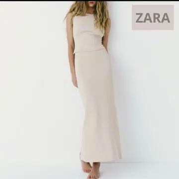 [미사용 새상품] ZARA 인터록 상의 타이트 스커트 세트