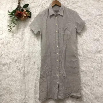 마가렛호웰 린넨 셔츠 원피스 [ S ] 일본제 린넨 100%