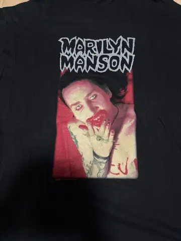 90s marilyn manson 밴딩 T셔츠 size XL