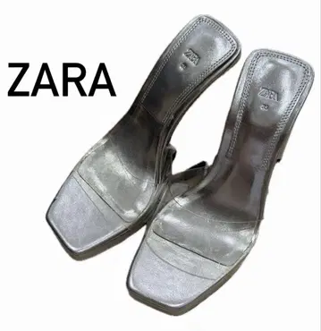 ZARA 메탈릭 클리어 샌들