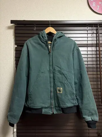 Berne Apparel 액티브 자켓 후드티 그린 덕 L