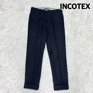 인코텍스 빔즈F 별주 노플리츠 테이퍼드 슬랙스 네이비 가을/겨울
