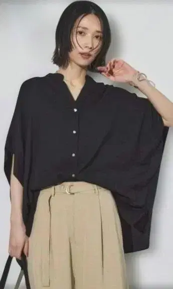 워셔블 린넨 라이크 스키퍼 풀오버