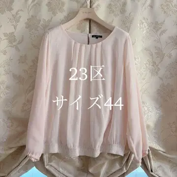 새상품급 빅 사이즈 23구 후와리 쉬폰 블라우스