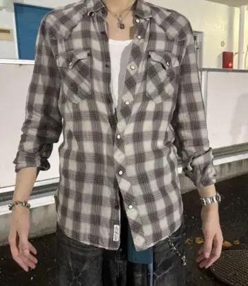 allsaints spitalfields 옴브레 체크 시어