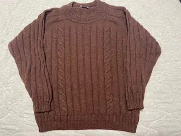 Paul Smith 브라운 케이블 니트 L 남성용