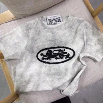 badblood Lion Patch 티셔츠 Washed White